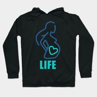 Pregnant Mother Pro Life Love Hoodie